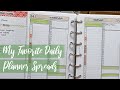 My Favorite Daily Planning Spreads | Inspiration for your daily planning