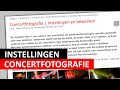 Camera-instellingen | Concert-  en evenement-fotografie (Dutch)