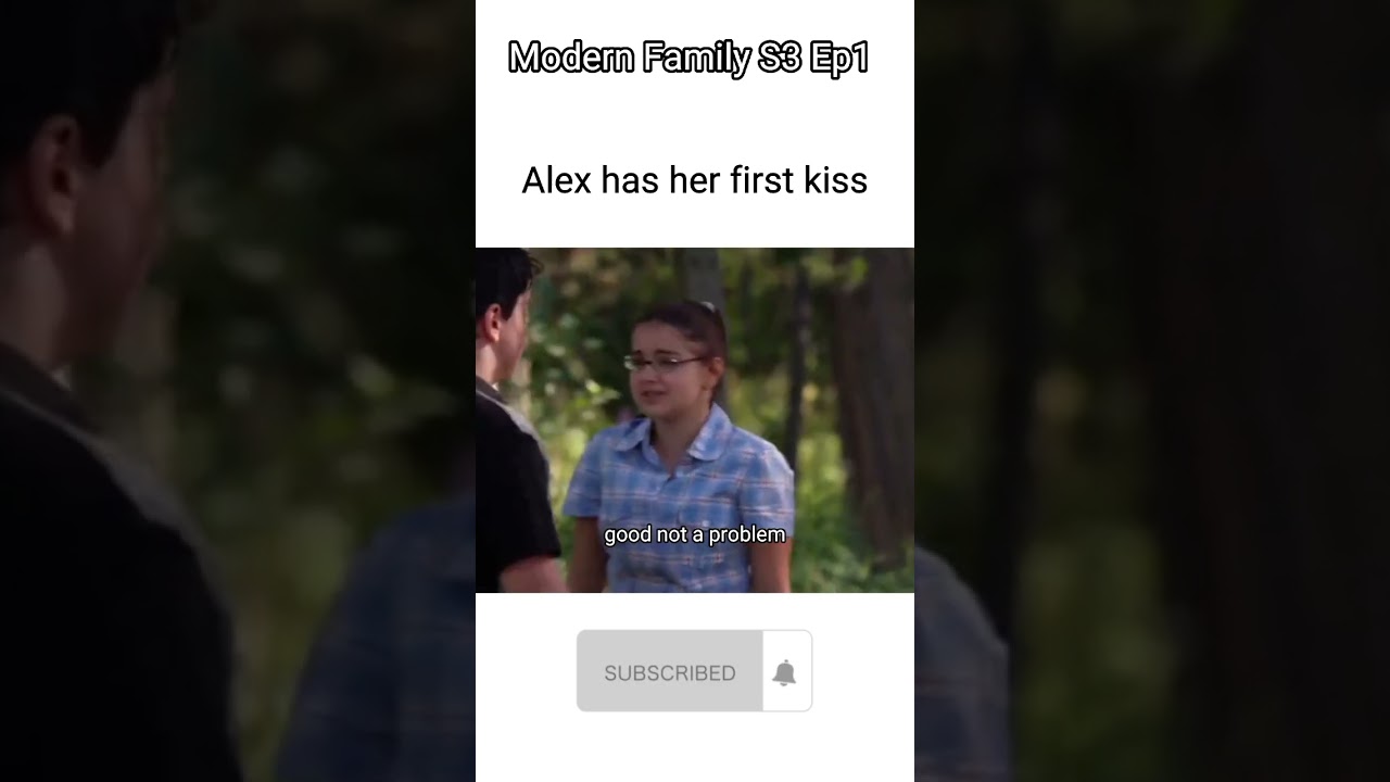 Alex has her first kiss 