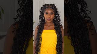 Medium Boho Knotless Braids Over Microlocs!!@fancivivibraidedwig #monab #bohobraids #braidedwigs