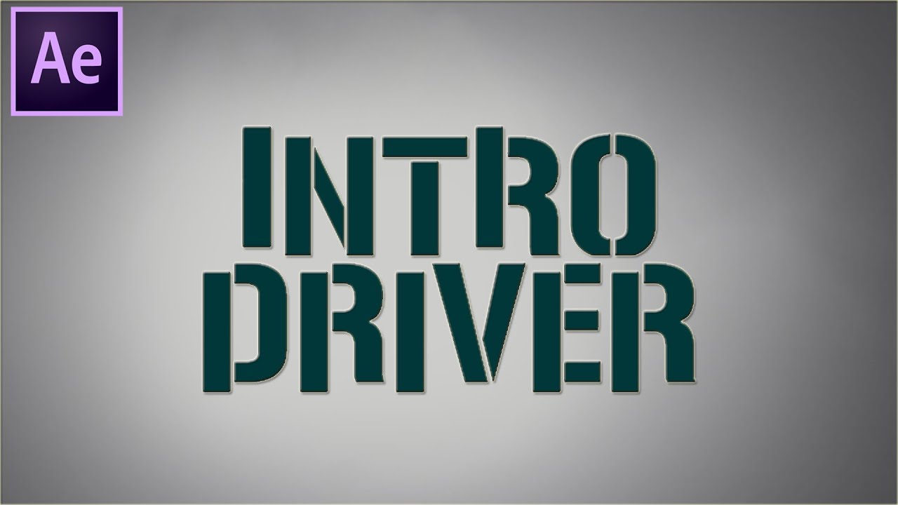 Baby Driver Text Animation in After Effects - Drifting Text Animation ...
