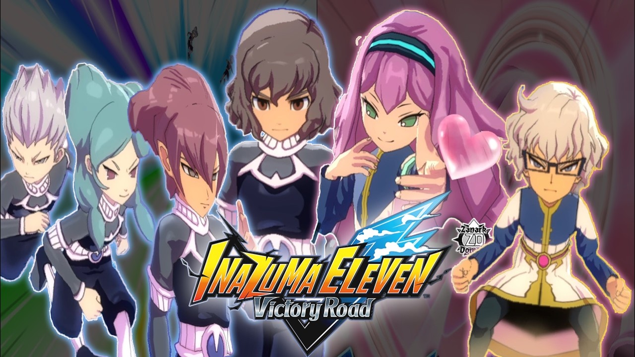 SHINDOU ALPHA BETA GAMMA ZANARK VS MEIA GIRIS Inazuma Eleven