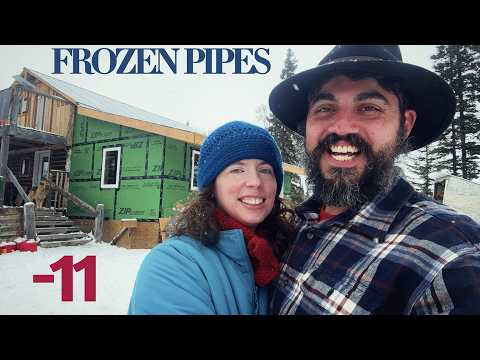 Off Grid Alaska: Frozen Pipes, Two Snowstorms, and We Finally Moved In.