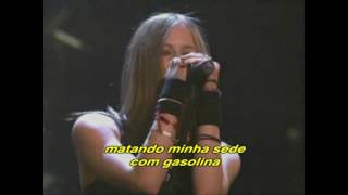 Avril Lavigne - Fuel (Metallica Cover) (MTV Icon 2003) (Legendado)
