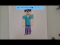 How to draw Minecraft Steve