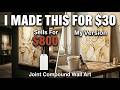 I Made Expensive-Looking Textured Wall Art With $30 Of Joint Compound (And It Looks Designer)