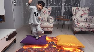 Eyvah Yerde Lav Var Challenge- Zorlu Görevleri̇ Tamamlarsan Kazanirsin