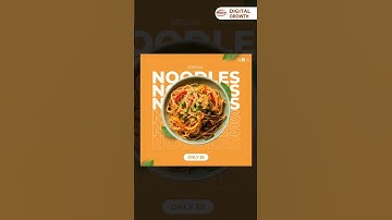 Food Poster Design Canva | Canva Tutorial | Digital Growth
