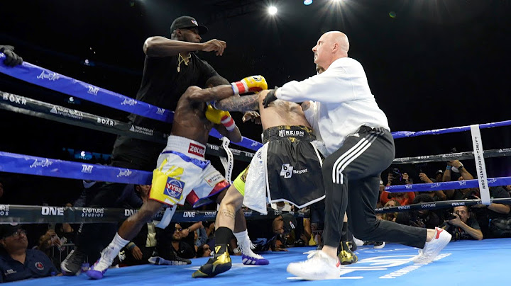 Floyd Mayweather vs John Gotti III ending & the chaos after