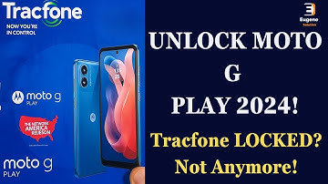 How to Unlock Motorola Moto G Play 2024 from Tracfone - Carrier Unlock ANY Network!