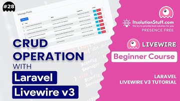 CRUD Operation with Laravel Livewire 3 | EP 27