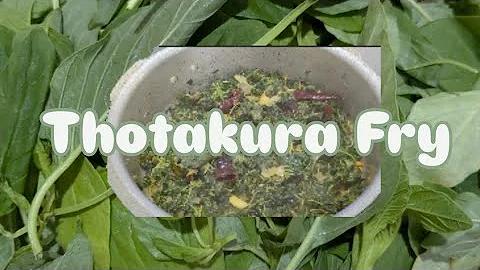 High Protein Thotakura Fry | Healthy Thotakura Fry | Thotakura Pesarapappu Recipe | Amaranthus Fry