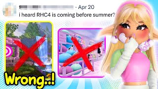 CAMPUS 4 RELEASE DATE.. NOT COMING BEFORE SUMMER? | Royale High Roblox