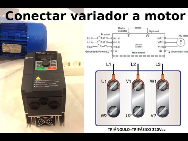 Variador de Frecuencia y Velocidad 3HP Monofasico a trifasico 220v