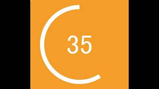 60 seconds countdown beautiful stopwatch 1 minute timer