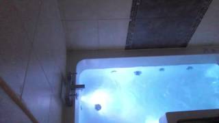 Chromotherapy and whirlpool spa bath