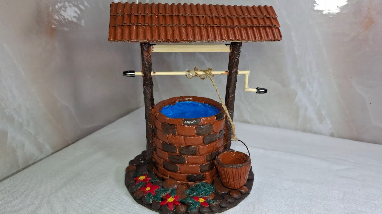 Well Made Object Handmade Water Well Made From Clay #Decoration #Artcraft #DIY - YouTube