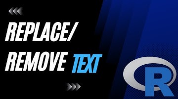 How to Replace or Remove Text in R Using RStudio || Data Analysis in R for Beginners