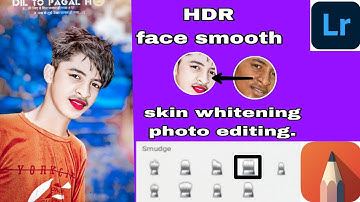 HDR Face smooth new tricks skin whitening face smooth photo editing || Autodesk Sketchbook new trick