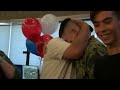 Son surprises dad after 2.5 years away in the Navy