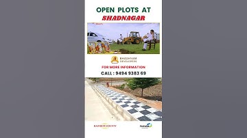 Shadnagar investment plots | open plots in SHADNAGAR, Near Bangalore Highway #openplots #shorts