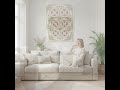 Sage Green Blush Pink Geometric Canvas Wall Art | Minimalist Abstract Decor