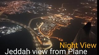 Jeddah Night time View from Plane