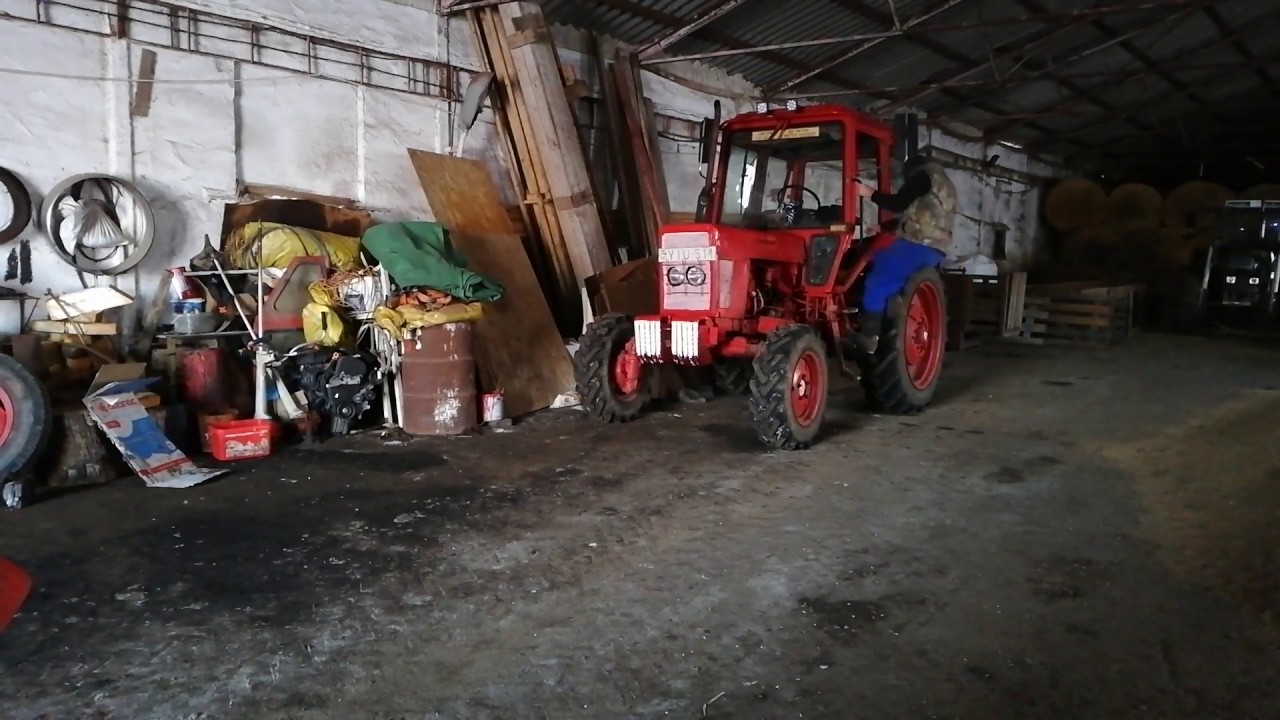 Mtz 82  hideg indítás - 15 fok! Kellett a bika neki!