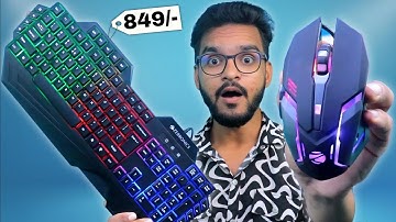 I Bought ₹849 COMBO Gaming Keyboard & Mouse With RGB Light | Zebronics Optimus