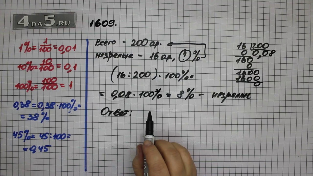 Гдз По Математике 5 Класса Номер 1609 Гдз по математике 5 класса номер 1609