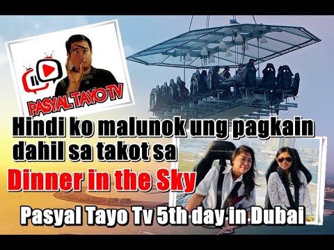 Halos hindi ko naubos pagkain sa Dinner in the Sky (with English