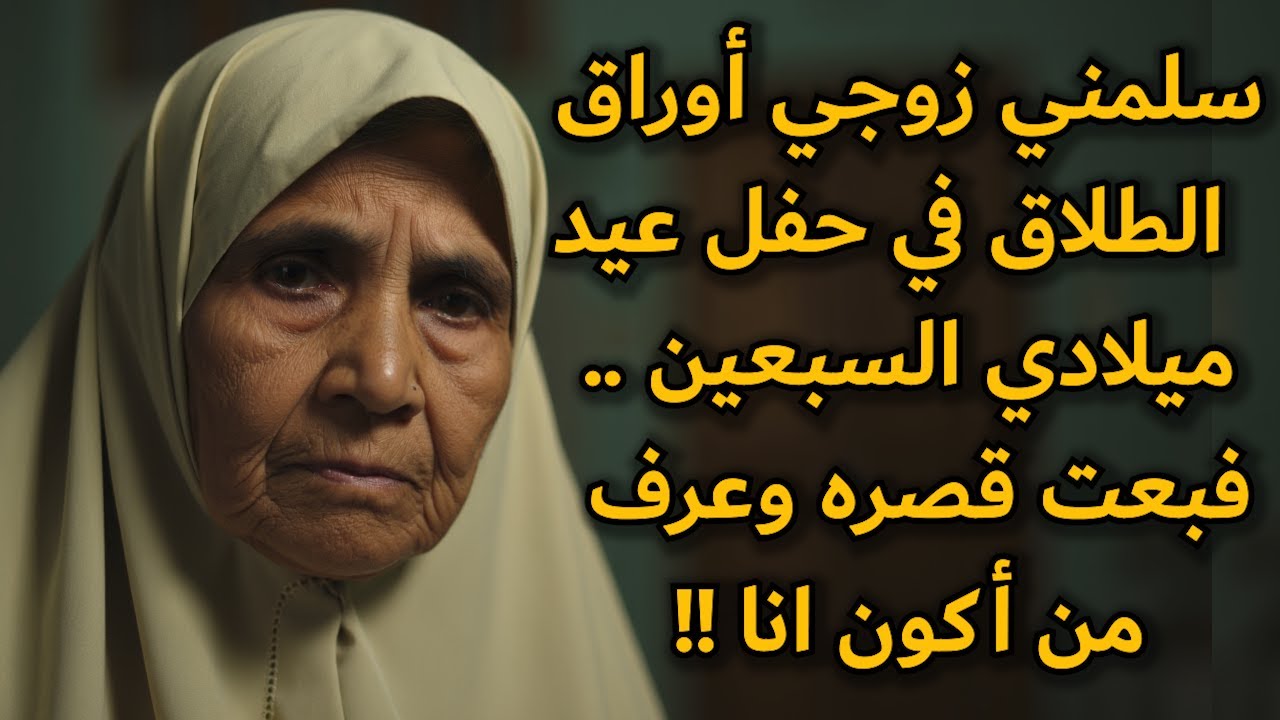 سلمني زوجي أوراق الطلاق في حفل عيد ميلادي السبعين .. فبعت قصره وعرف من اكون !