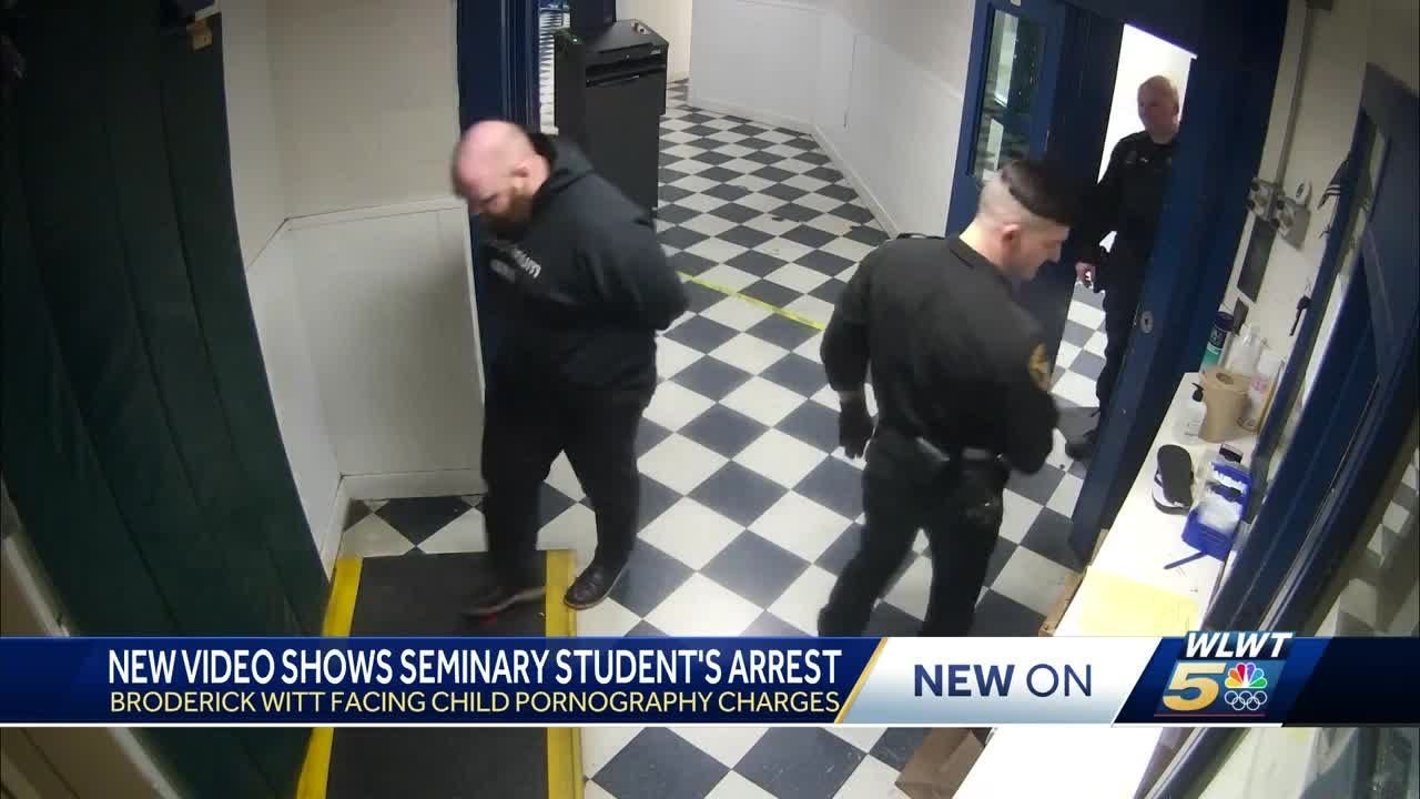 New video shows moment seminary student was booked on child pornography charges