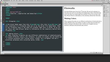 HTML -  Superscript and Subscript