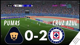 PUMAS vs CRUZ AZUL | EN VIVO | Liga MX | Clausura 2024 ⚽ Simulación de Video Juego