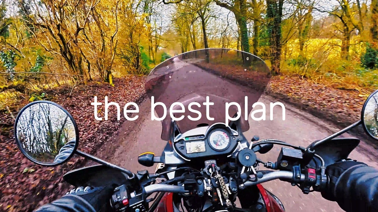 The road and the motorcycle are the plans for today