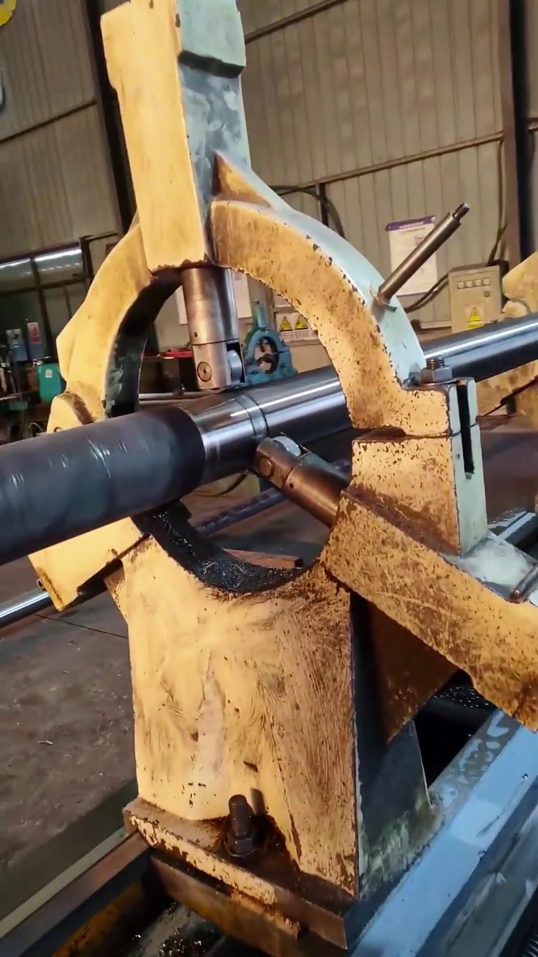 Long drive rod cutting process- Good tools and machinery make work easy