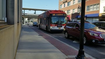 NICE: Long Beach bound N15 (2016 NFI XN40) leaving Rockville centre LIRR station