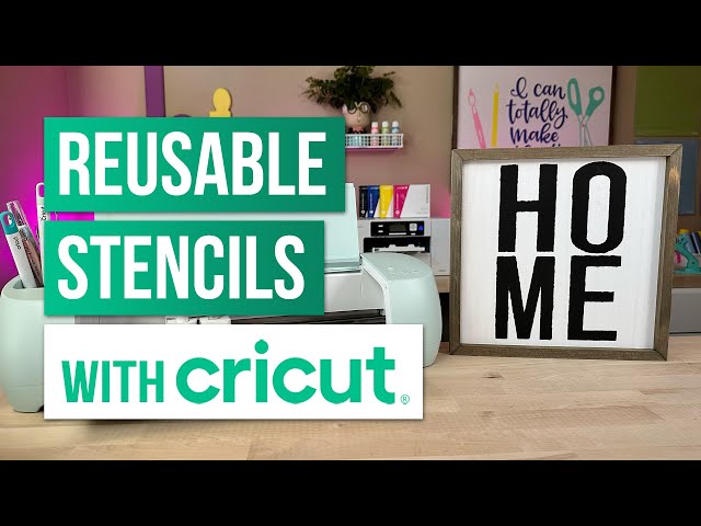 How to Make a Cricut Stencil using a Stencil Blank - Hey, Let's Make Stuff