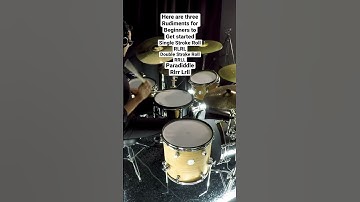 The First Three Drum Rudiments for Beginner Drummers #shorts