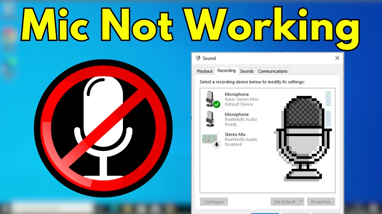 How to Fix Microphone Problems in Windows 10 - (Solution)