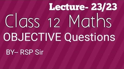 3D-Geometry Objective Questions || 3D MCQ