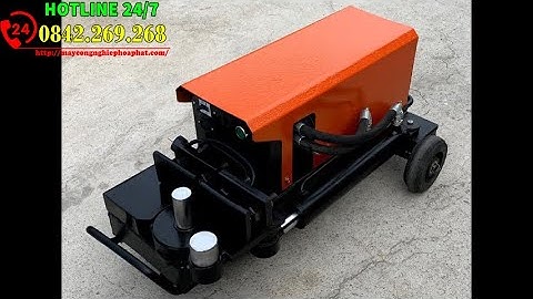 Máy uốn sắt thép thủy lực xây dựng phi 6-25mm. Test máy uốn sắt giao cho khách tại kho hiệu quả cao.