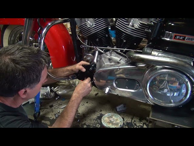 1967 74ci shovelhead #184 flh bike assembly transmission