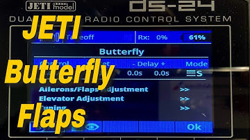 RC-JETI BUTTERFLY SETUP - Jeti Butterfly Setup for Flaps