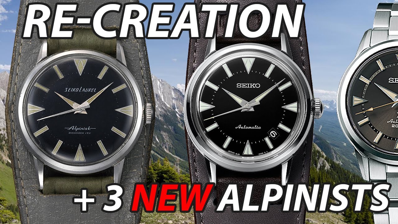 SEIKO PROSPEX The 1959 Alpinist Re-Creation + 3 NEW ALPINISTS - YouTube