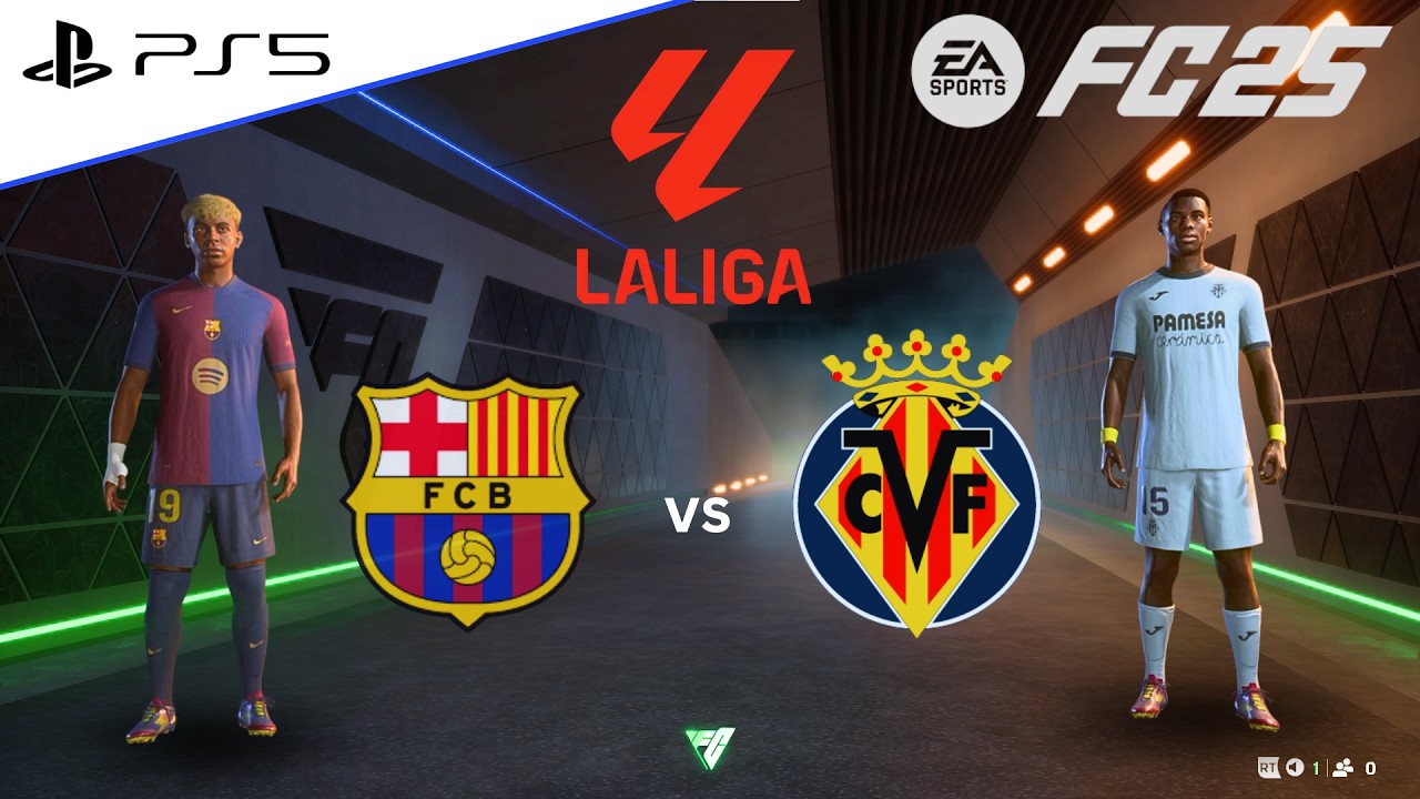 FC 25 - Barcelona Vs. Villareal / LALIGA 25/26 Full Match Gameplay / Ps5 Pro