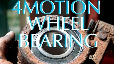 B5 Passat 4 Motion - Rear Weel Bearing Replacement