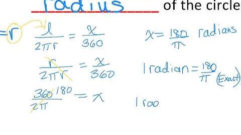 Precalc 4.3 Notes Part 1 Arc Length & Radians
