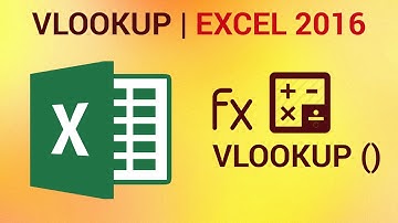 How to use VLOOKUP in Excel 2016